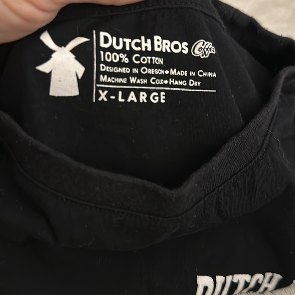 Unisex Dutch Bros MEDIUM+XL Coffee Muscle Tank Top Black Medium Retro Vintage - Picture 5 of 5
